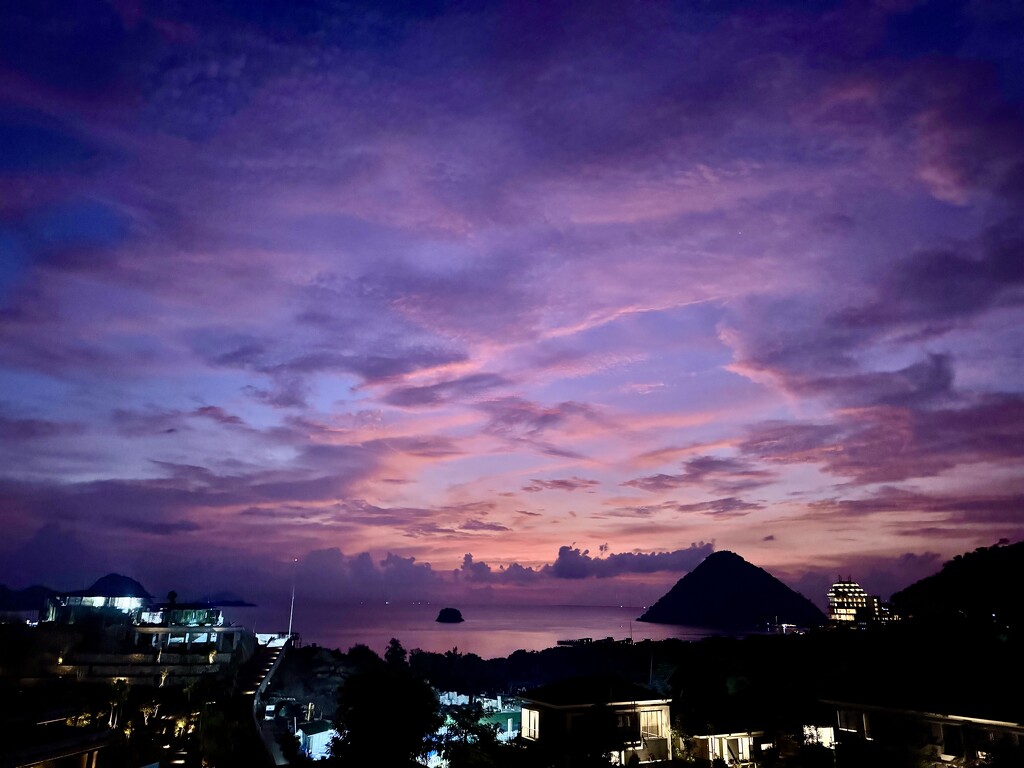 Purple sunset.  by cocobella