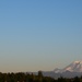 Mt. Rainier & Nearly Full Moon