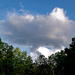 Cloud in the blue sky