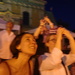 Looking at fireworks 