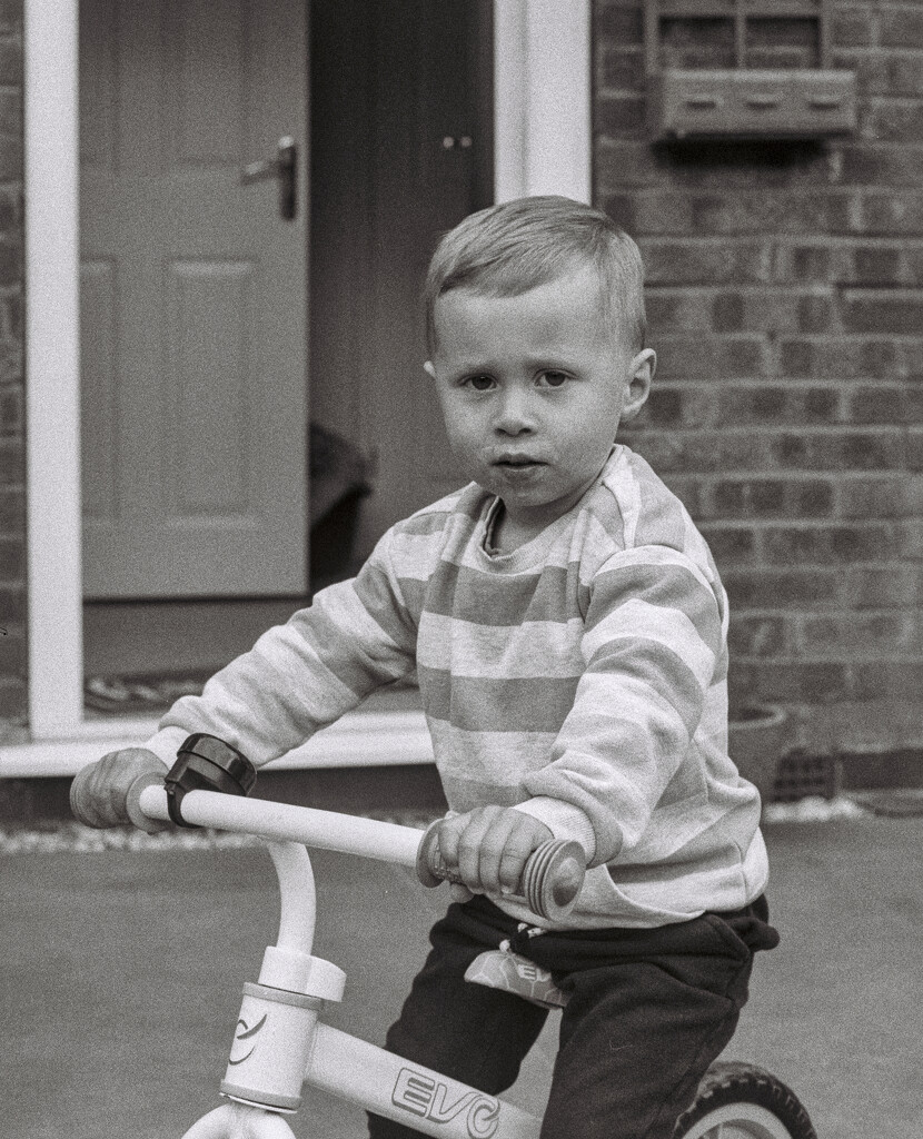 I Shoot Film : Alfie on his Balance Bike  by phil_howcroft