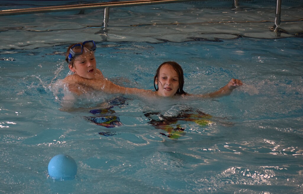 Grandsons in the Pool by richyoung