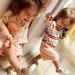 Showing off our new shoes 