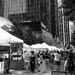 Downtown street fair in the shadow of the spheres