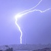 Two lightning bolts meet over Sydney 