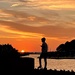 Sunset over Bude canal