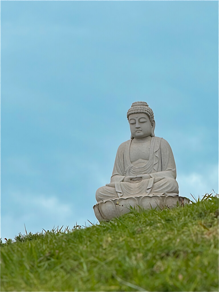 Buddha resting in the open by johnfalconer