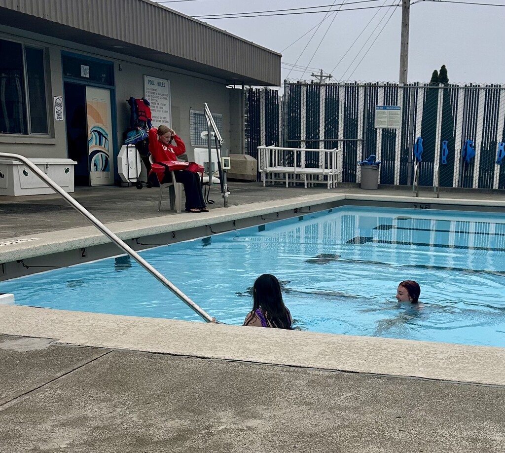 Swimming in 57* foggy day by pandorasecho