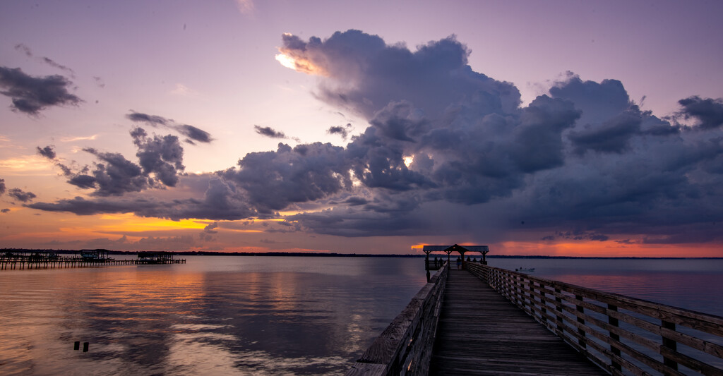 Sunset, Thunderstorms and Rain! by rickster549