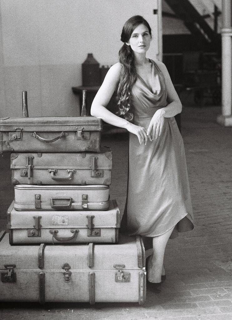 I Shoot Film : Cariad and her luggage by phil_howcroft