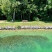 Clear water. 