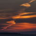 Diagonal Clouds at Sunset