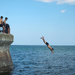 who dives first?