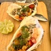 Cevice of oysters and shrimps. 