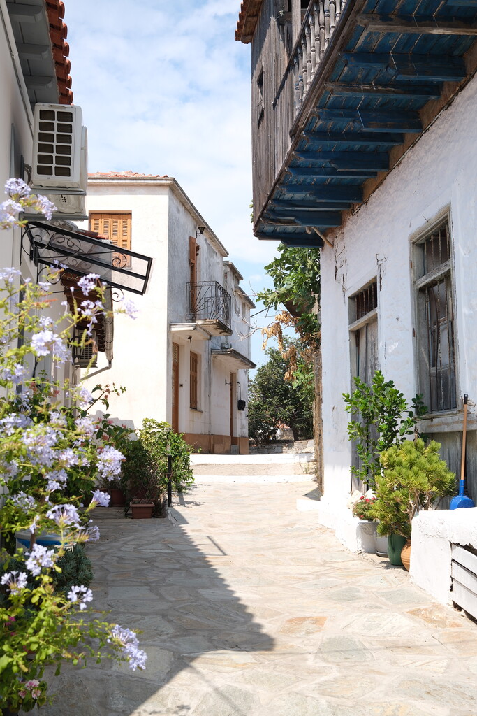 Back streets of Glossa by plebster