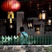 under the red lantern