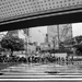 Waiting to Cross the Street in the Rain
