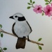 Sparrow with Cherry Tree Flowers