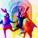 Pastel Bunnies - Abstract #12