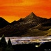 Sunset and mountains 