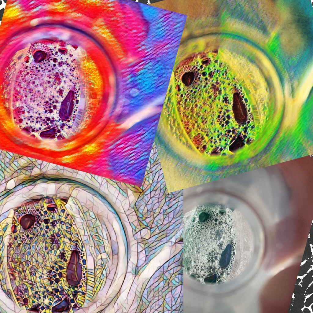 Abstract Bubbles Collage by spanishliz