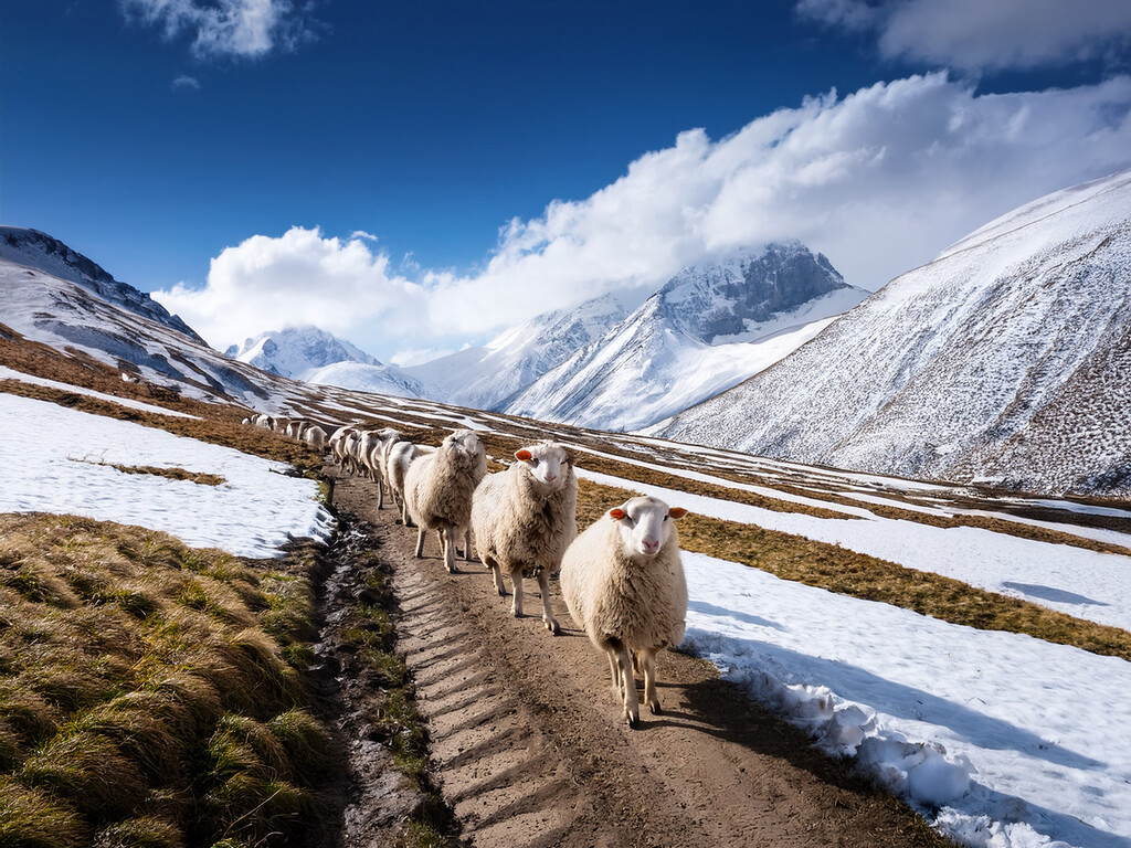 Lonely Mountain Sheep One Track by lumpiniman