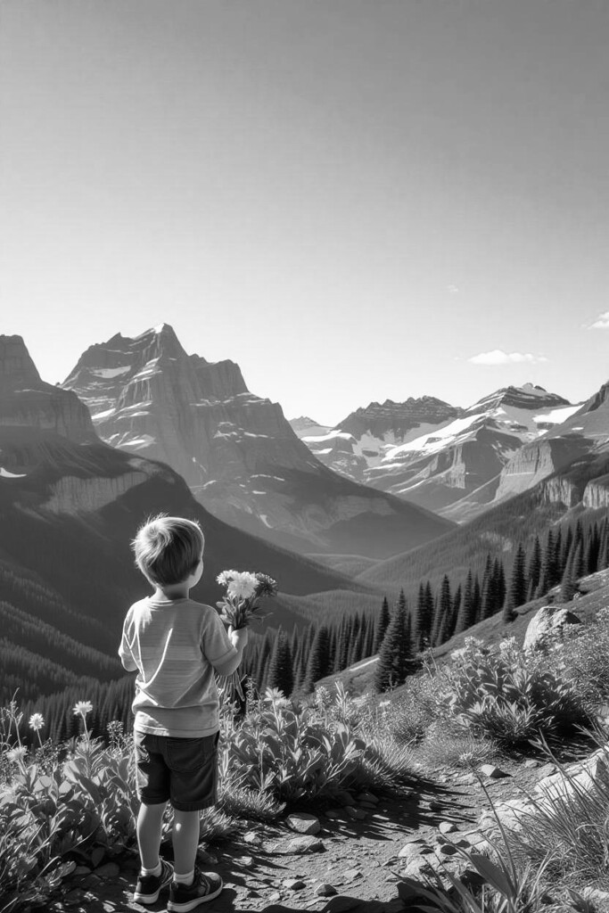 AI challenge using keywords “mountain(s)” and “lonely”.  by lacbeck