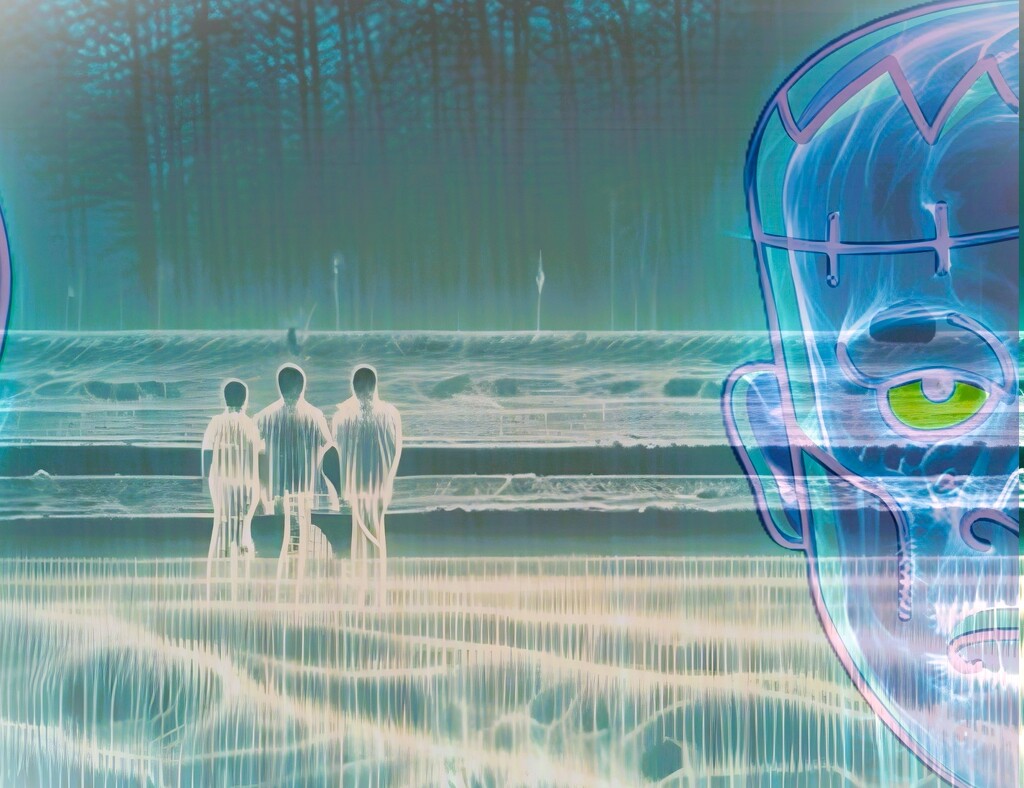 Frankenstein Lurking - Abstract #30 by sewfree