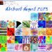 Abstract August Calendar 2025 by olivetreeann