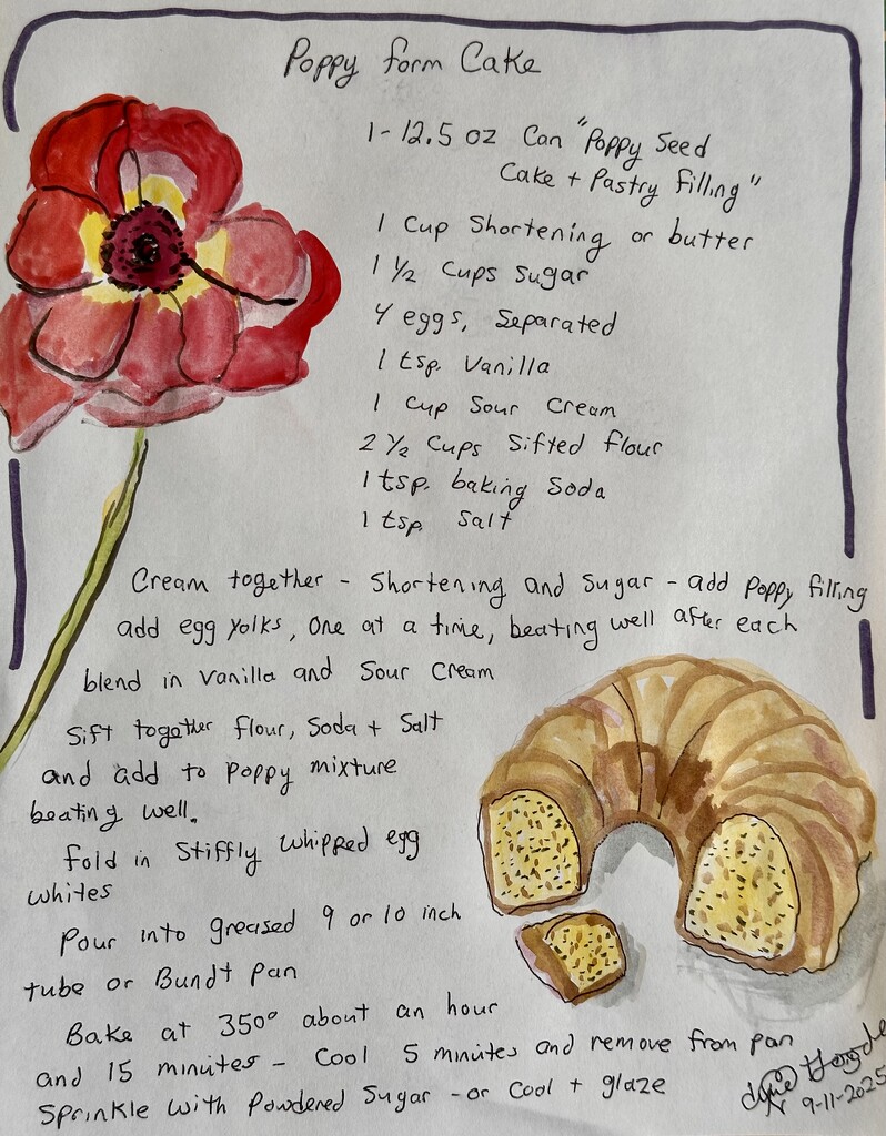 Poppy form cake by pandorasecho