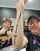 18th Sep 2025 - Her First Live Tattoo 