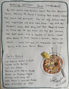 21st Sep 2025 - Minestrone and garlic bread