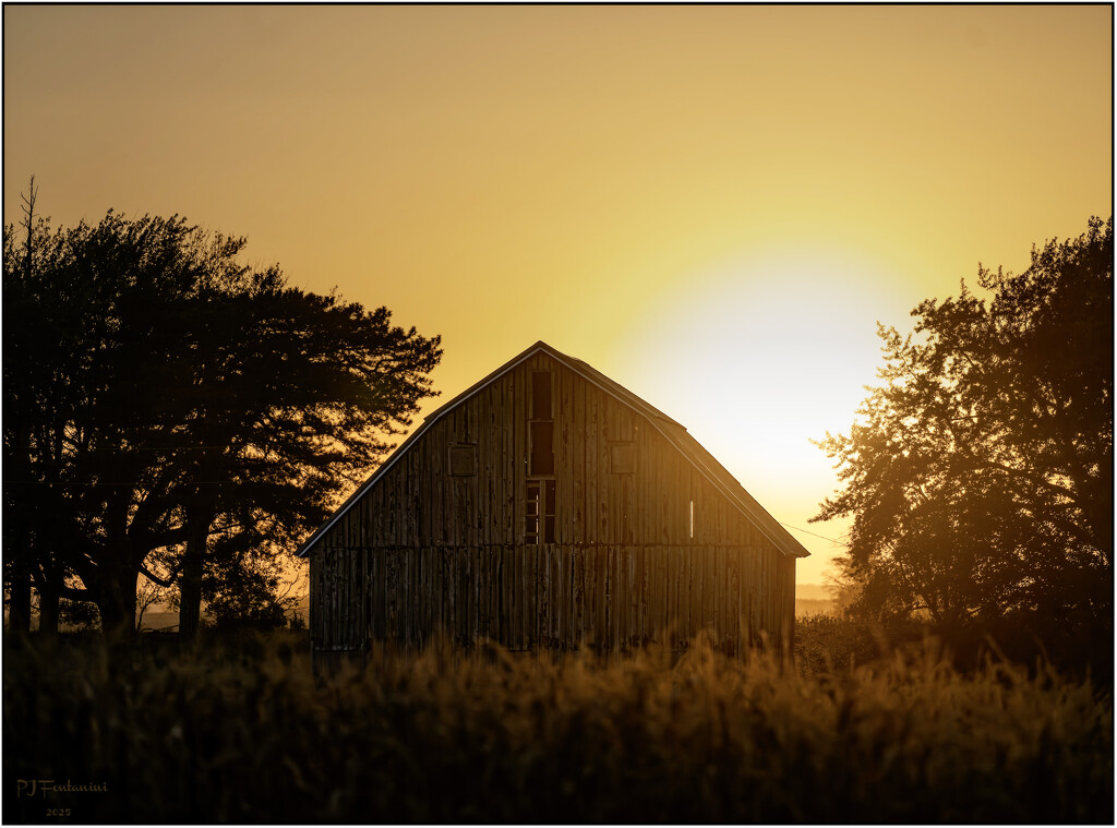 Sundown on the Farm by bluemoon