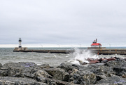 28th Sep 2025 - Duluth Minnesota North and South Pier Lighthouses