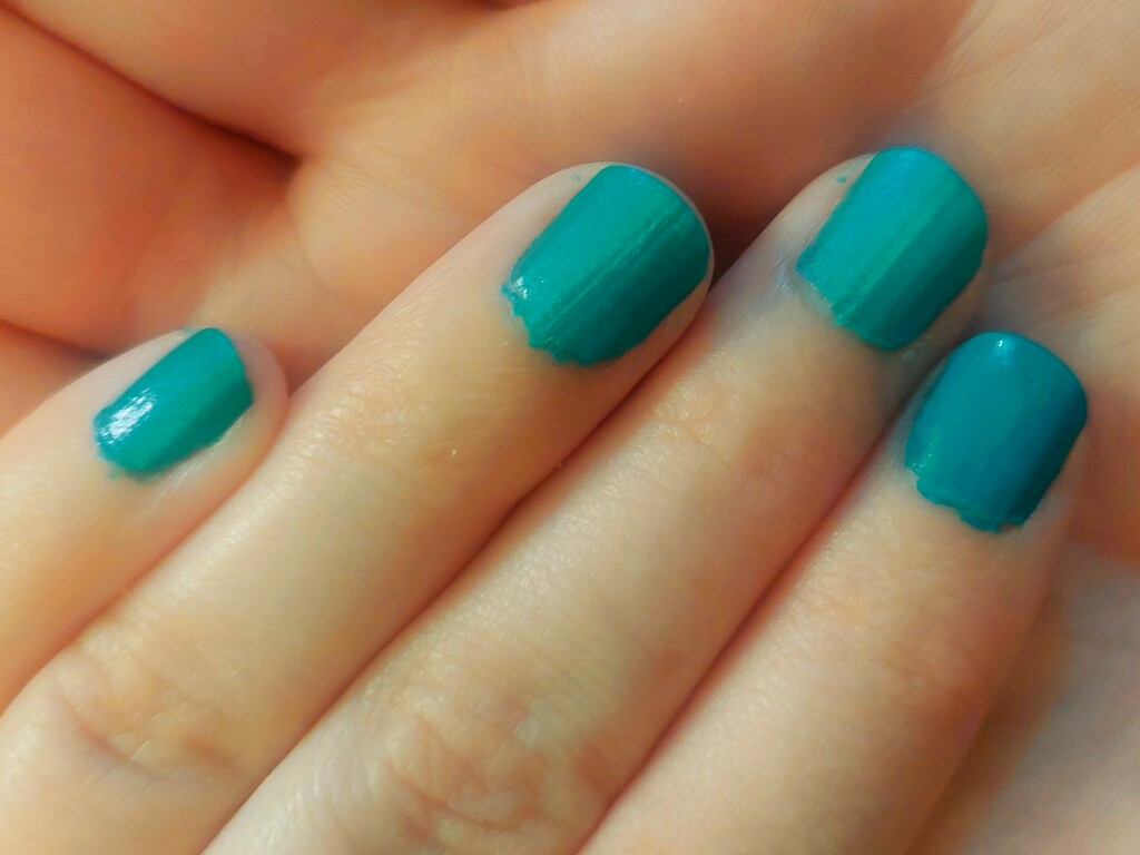 30 Days of Teal: Day 30-- Nail Polish by princessicajessica