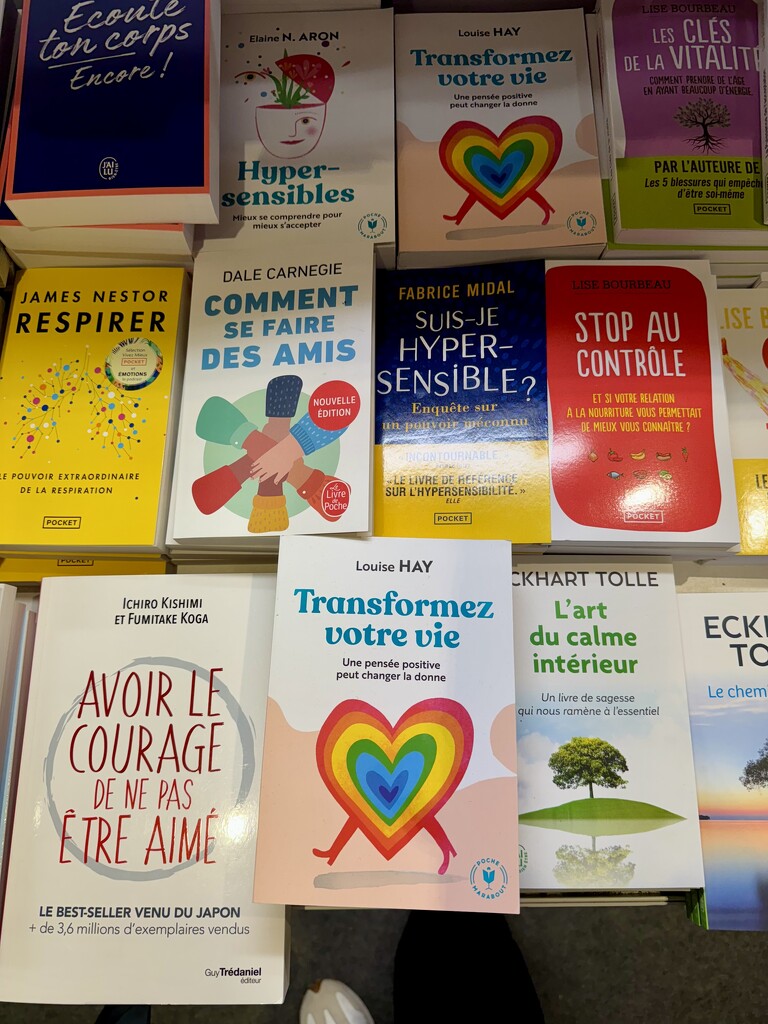 Blue heart in a rainbow.  by cocobella