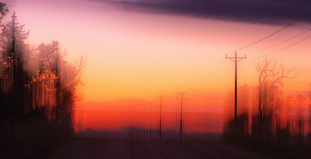 autumn sunset by aecasey