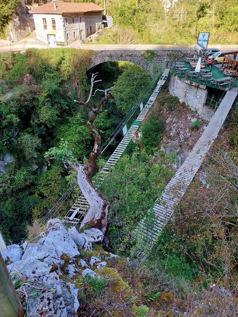 Looking down on the Via Ferrata by busylady