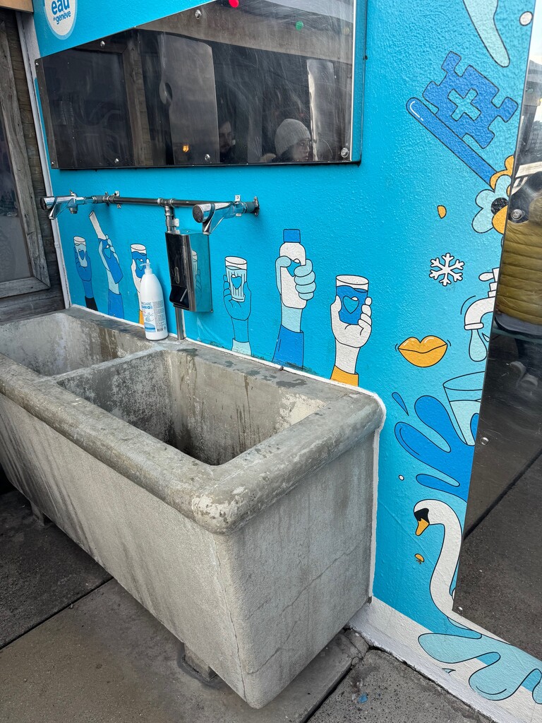 Blue hearts in drinks.  by cocobella