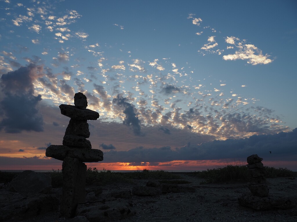 Standing stones at sunrise 2/4 by matsaleh
