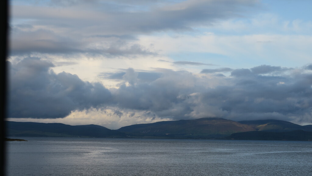 Saddell bay, Kintyre, Looking across to Arran by mariadarby