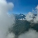 In the clouds. 