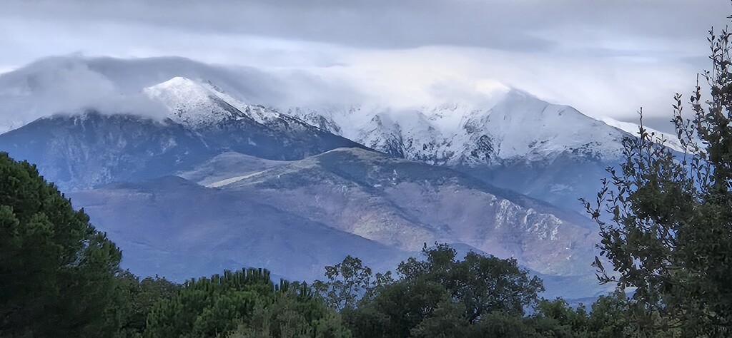 First snow on Canigou by laroque