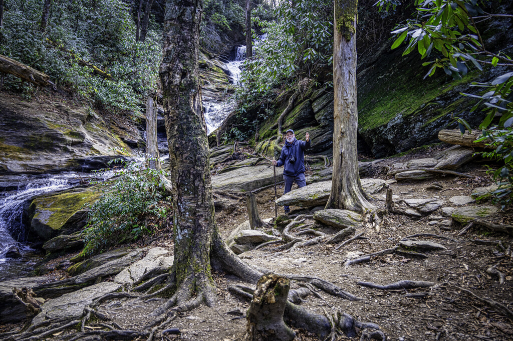 greetings from the waterfalls in Yancey County in NC by myhrhelper