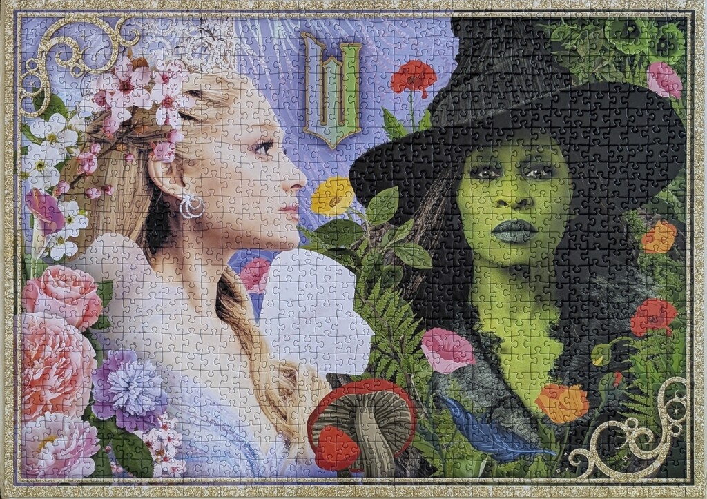 Glinda and Elphaba, in color  by rhoing