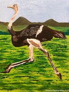 4th Apr 2026 - The ostrich (acrylic painting)
