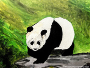 21st Apr 2026 - Giant panda (acrylic painting)