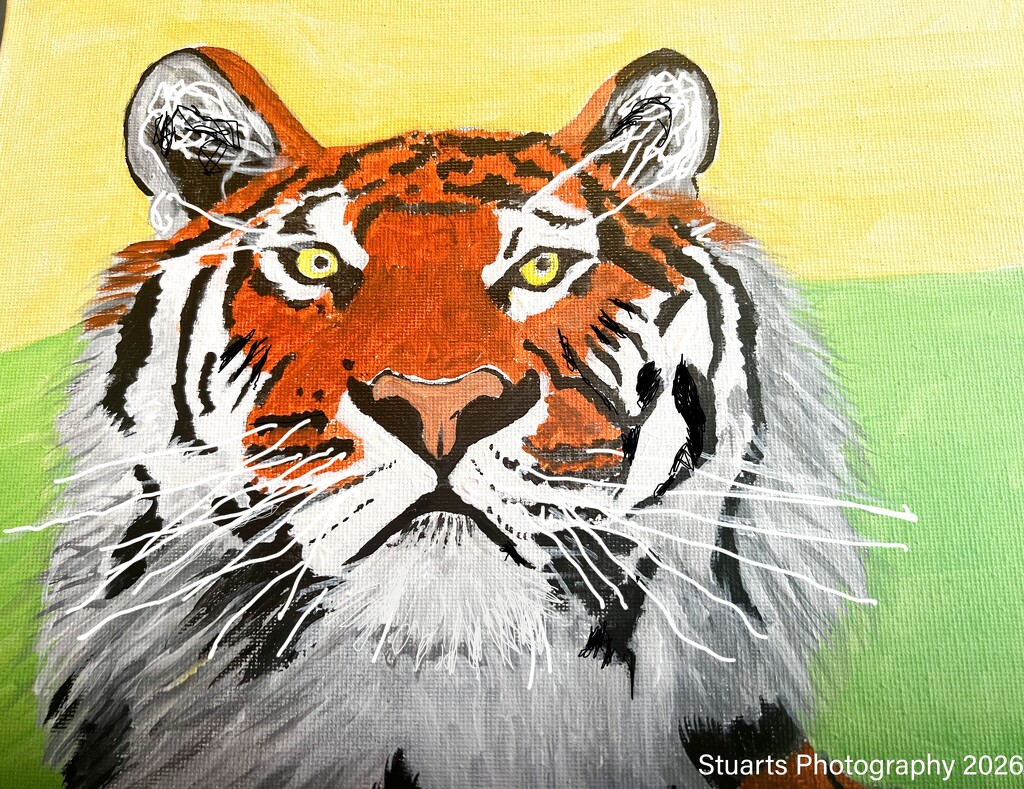 The tiger (acrylic painting) by stuart46