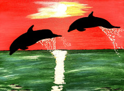 6th May 2026 - Two dolphins (acrylic painting)