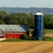 Red Barn Blue Silo  by digitalrn